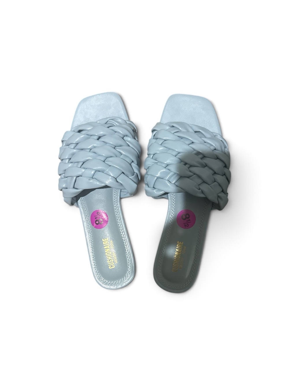 Braided Slide Sandals in Light Blue - Women's